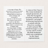 Our Lady of Knock Prayer Card Kaart (Binnenkant ongevouwen)