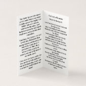 Our Lady of Lourdes Prayer Card Kaart (Binnen)