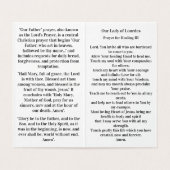 Our Lady of Lourdes Prayer Card Kaart (Binnenkant ongevouwen)