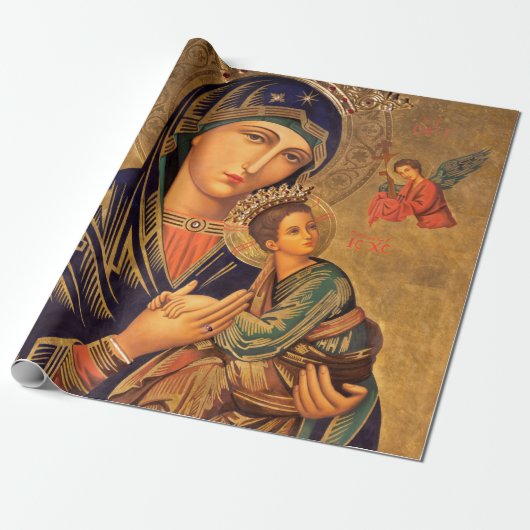 Our Lady Of Perpetual Help Cadeaupapier (Uitgerold)