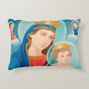 Our Lady of Perpetual Help Catholic Accent Kussen
