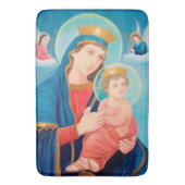 Our Lady of Perpetual Help Catholic Badmat (Voorkant Verticaal)