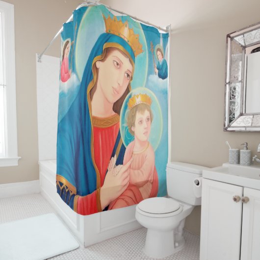 Our Lady of Perpetual Help Catholic Douchegordijn (In situ)