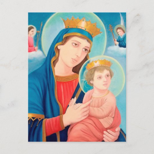 Our Lady of Perpetual Help Catholic Feestdagenkaart (Voorkant)