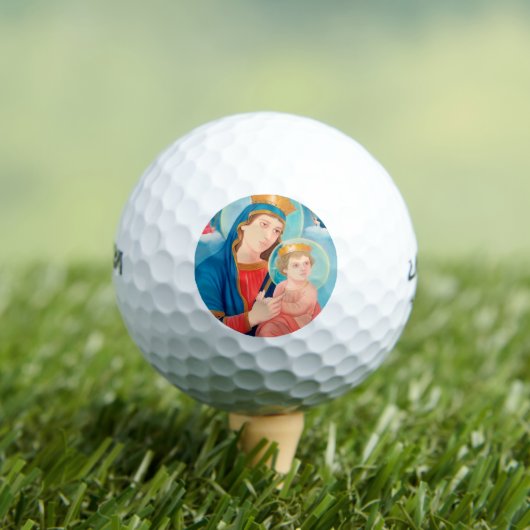 Our Lady of Perpetual Help Catholic Golfballen (Insitu Shirt)