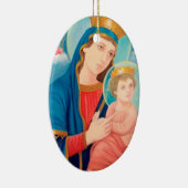 Our Lady of Perpetual Help Catholic Keramisch Ornament (Rechts)