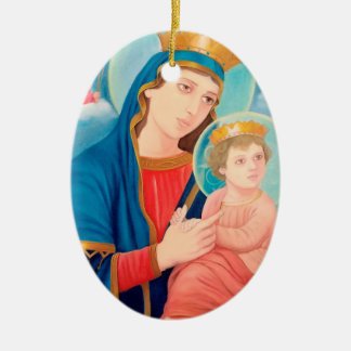 Our Lady of Perpetual Help Catholic Keramisch Ornament