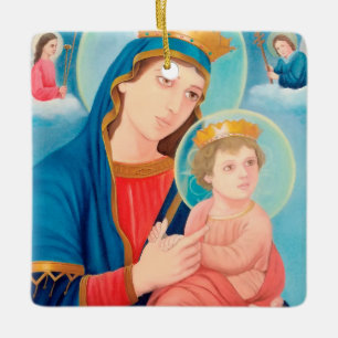 Our Lady of Perpetual Help Catholic Keramisch Ornament
