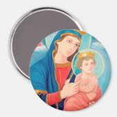 Our Lady of Perpetual Help Catholic Magneet (Voorkant / Achterkant)