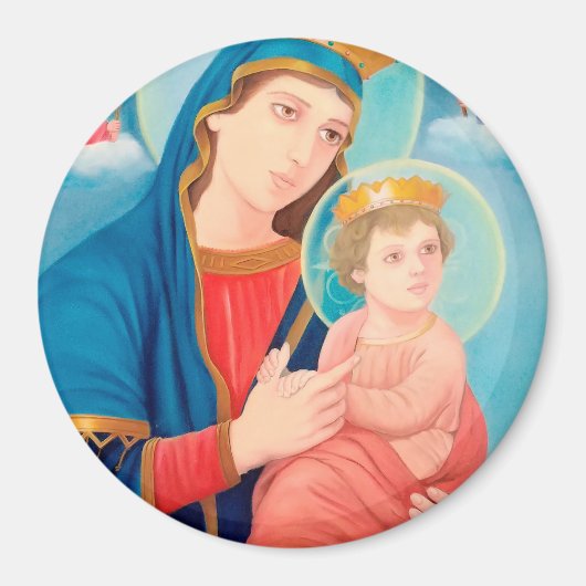 Our Lady of Perpetual Help Catholic Magneet (Voorkant)