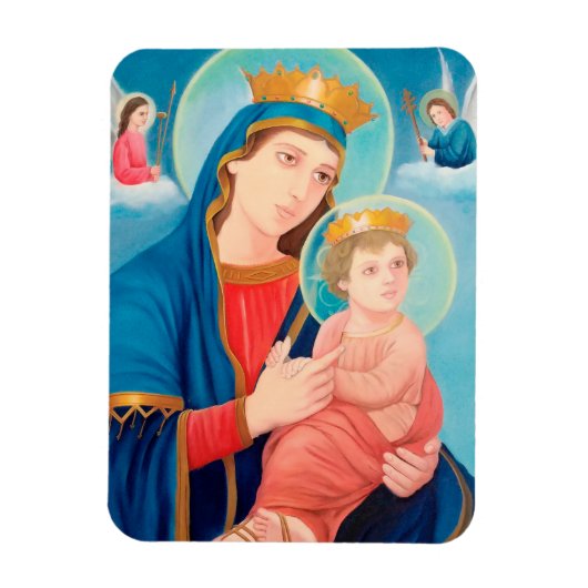 Our Lady of Perpetual Help Catholic Magneet (Verticaal)