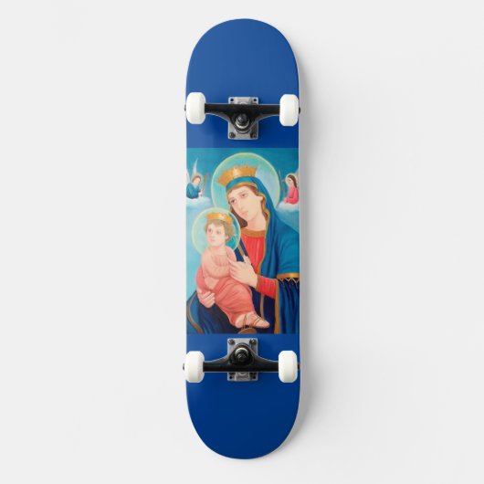 Our Lady of Perpetual Help Catholic Persoonlijk Skateboard (Voorkant)