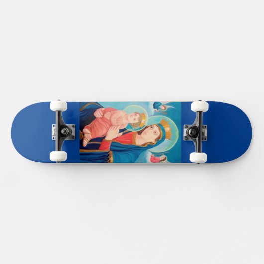 Our Lady of Perpetual Help Catholic Persoonlijk Skateboard (Horizontaal)