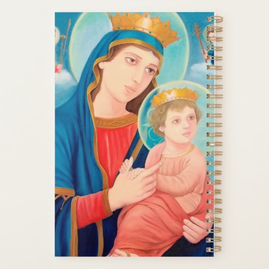 Our Lady of Perpetual Help Catholic Planner (Achterkant)