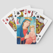 Our Lady of Perpetual Help Catholic Pokerkaarten (Achterkant)
