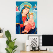 Our Lady of Perpetual Help Catholic Poster (Thuiskantoor)