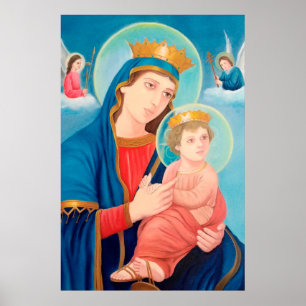 Our Lady of Perpetual Help Catholic Poster