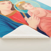 Our Lady of Perpetual Help Catholic Sherpa Deken (3/4)