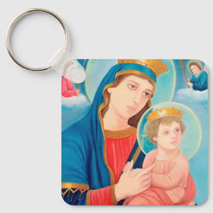 Our Lady of Perpetual Help Catholic Sleutelhanger