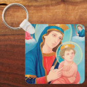 Our Lady of Perpetual Help Catholic Sleutelhanger (Voorkant)