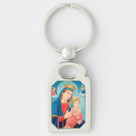 Our Lady of Perpetual Help Catholic Sleutelhanger (Voorkant)