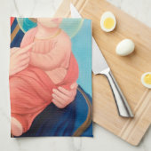 Our Lady of Perpetual Help Catholic Theedoek (Quarter Fold)