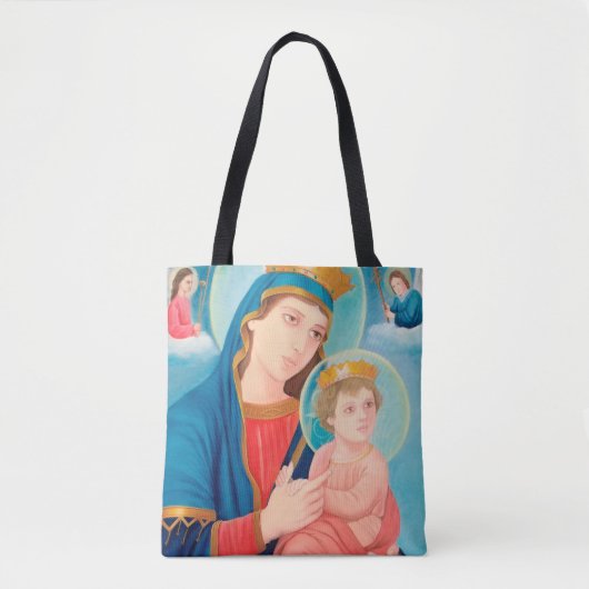 Our Lady of Perpetual Help Catholic Tote Bag (Voorkant)
