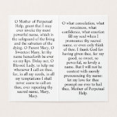 Our Lady of Perpetual Help Kaart (Binnenkant ongevouwen)