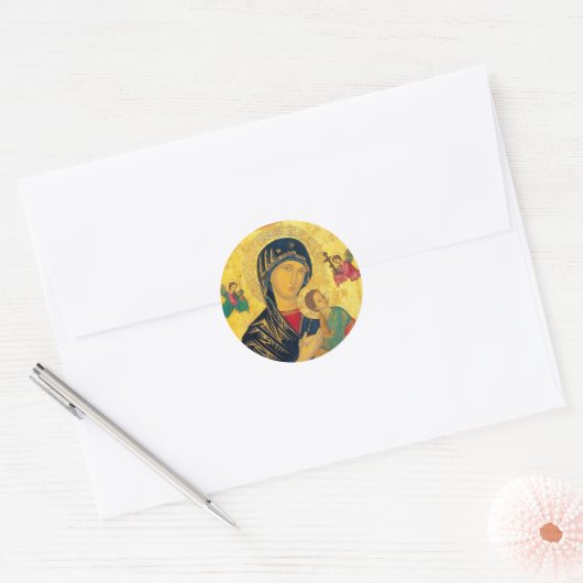 Our Lady of Perpetual Help Stickers  (Envelop)