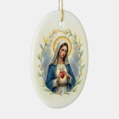 Our Lady of Sorrows God's Peace and Blessings Keramisch Ornament (Rechts)