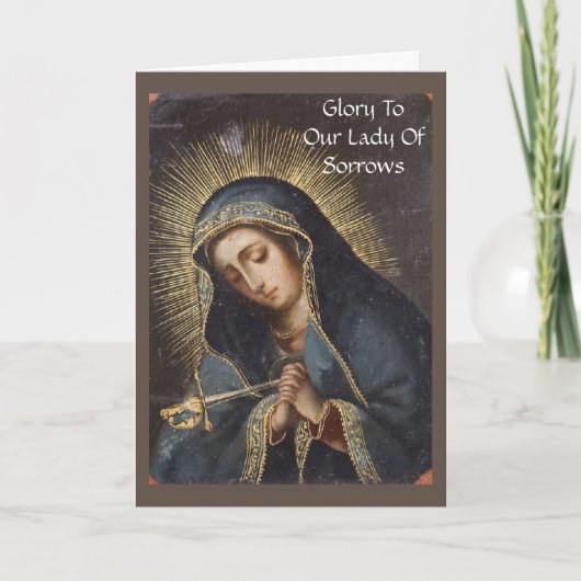 Our Lady of Sorrows-kaart Kaart (Voorkant)