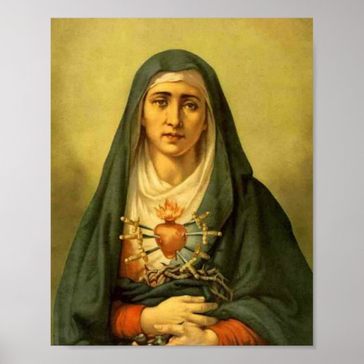 Our Lady Of Sorrows Painting Poster (Voorkant)