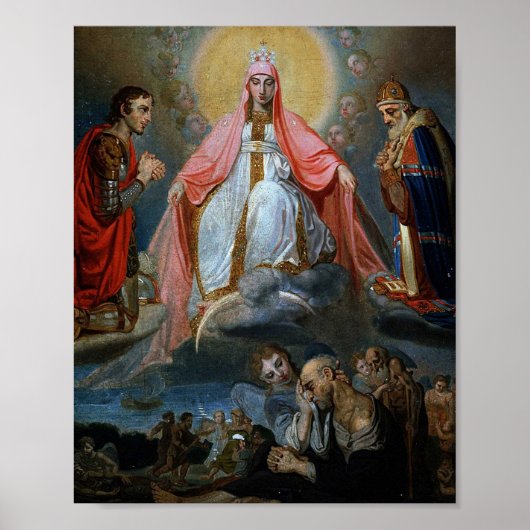 Our Lady Of Sorrows Painting Poster (Voorkant)