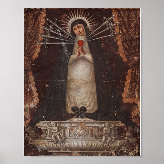 Our Lady Of Sorrows Painting Poster (Voorkant)