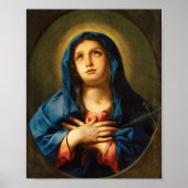 Our Lady Of Sorrows Portrait Poster (Voorkant)