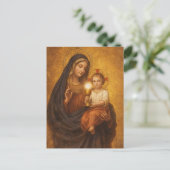 Our Lady of the Blessed Sacrament Mary Jesus Briefkaart (Staand voorkant)