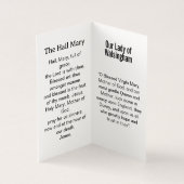 Our Lady of Walsingham Prayer Card Kaart (Binnen)