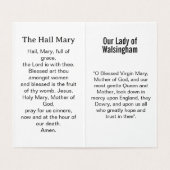 Our Lady of Walsingham Prayer Card Kaart (Binnenkant ongevouwen)