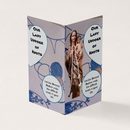 Our Lady Undoer of knots Prayer Card Kaart (Buitenkant)