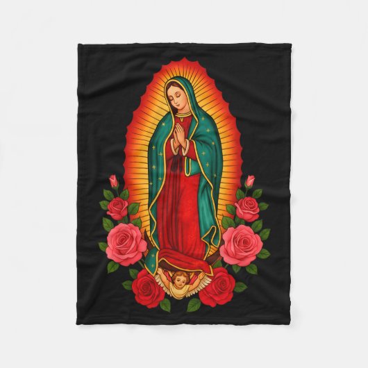 Our Lady Virgen De Guadalupe Saint Virgin Mary - C Fleece Deken (Voorkant)