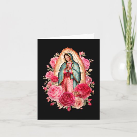 Our Lady Virgen De Guadalupe Saint Virgin Mary Nk  Kaart (Voorkant)