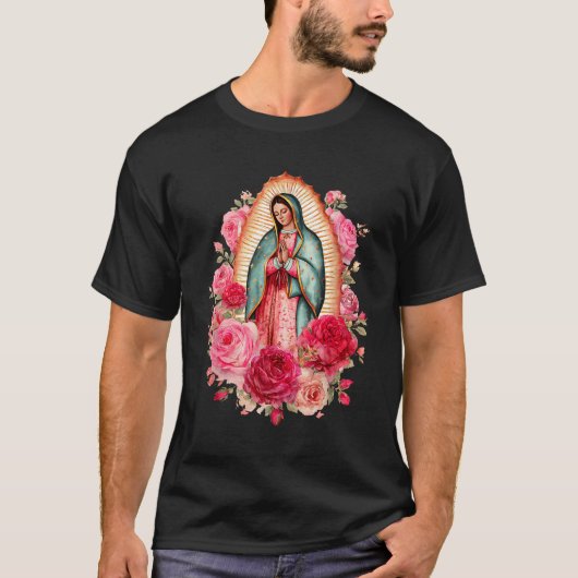 Our Lady Virgen De Guadalupe Saint Virgin Mary Nk  T-shirt (Voorkant)