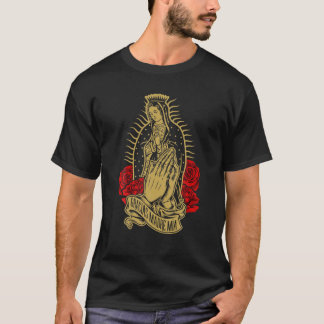 Our Lady Virgen De Guadalupe Virgin Mary Gracias M T-shirt