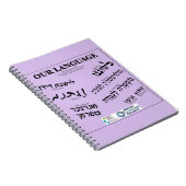 Our Language Lavander Notitieboek (Rechterzijde)