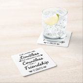 Our Laughs Are Limitless Friendship Quote Kartonnen Onderzetters (Insitu)