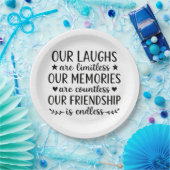 Our Laughs Are Limitless Friendship Quote Papieren Bordje (Feest)