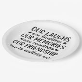 Our Laughs Are Limitless Friendship Quote Papieren Bordje (Gekanteld)