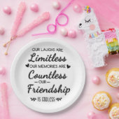 Our Laughs Are Limitless Friendship Quote Papieren Bordje (Feest)