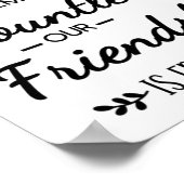 Our Laughs Are Limitless Friendship Quote Poster (Hoek)