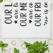 Our Laughs Are Limitless Friendship Quote  Theedoek (Gevouwen)